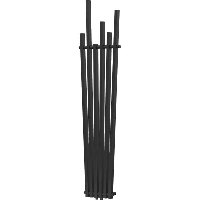 Mexen Omaha designový radiátor 1800 x 420 mm, 655 W, Černá - W208-1800-420-00-70