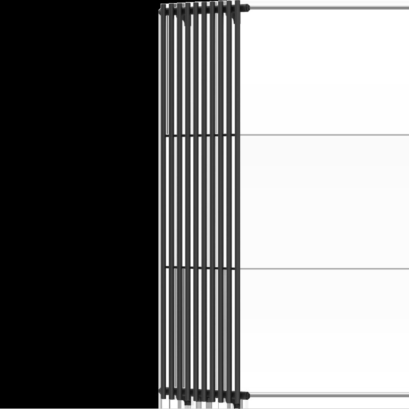 Mexen Tulsa designový radiátor 1600 x 420 mm, 613 W, Černá - W219-1600-420-00-70