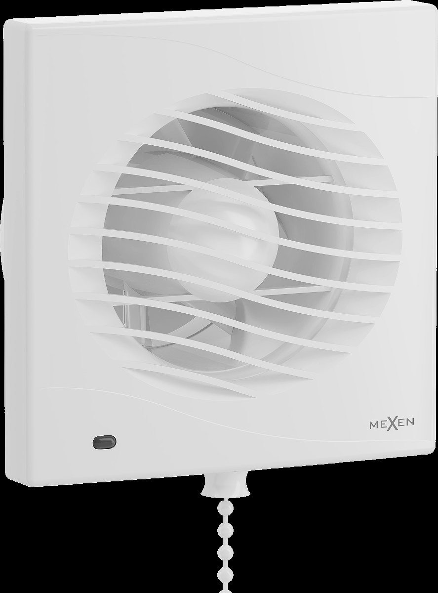 Mexen DXS 120 ventilátor do koupelny, ovládání šňůrkou, bílý - W9603-125K-00