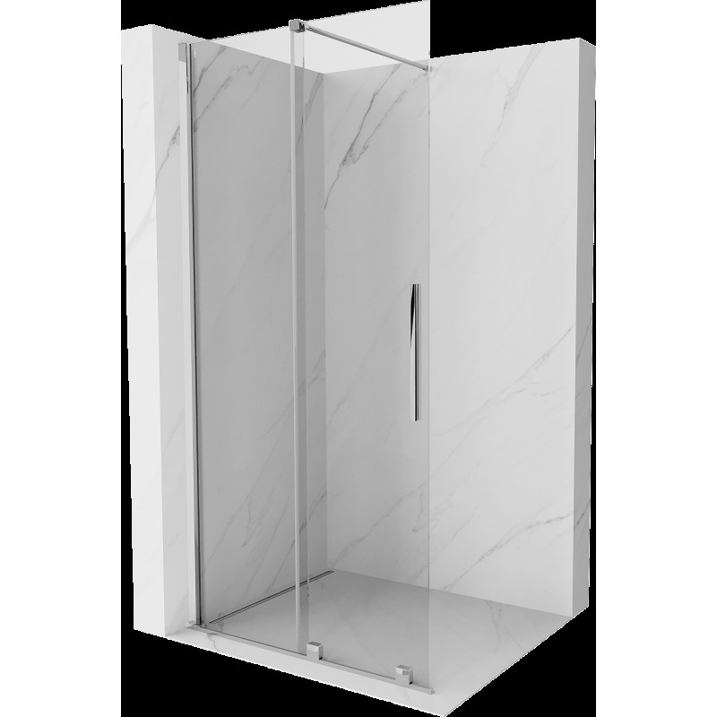 Mexen Velar posuvná sprchová stěna Walk-in 100 x 200 cm, transparentní 8 mm, chrom - 871-100-000-03-01