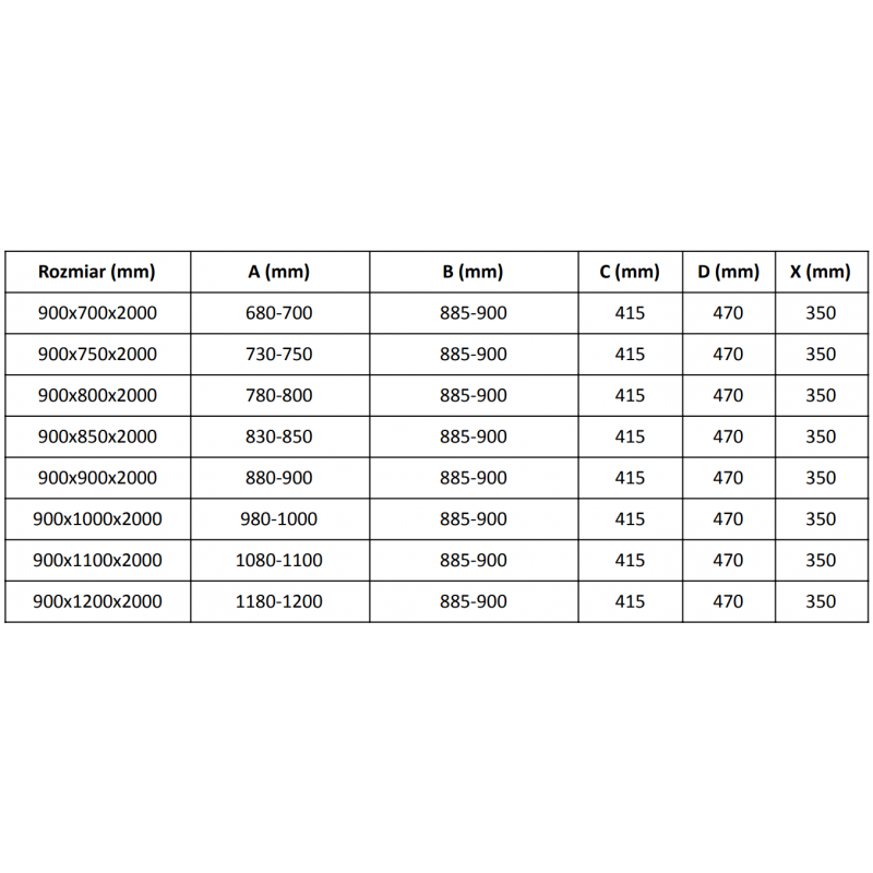 Mexen Velar sprchový kout posuvný 90 x 100 cm, mléčné sklo, černá - 871-090-100-31-70