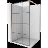 Mexen Kioto sprchová stěna Walk-in 120 x 200 cm, černý vzor 8 mm, měď broušená - 800-120-101-65-77