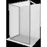 Mexen Kioto sprchová stěna Walk-in 130 x 120 cm, černý vzor, bílá - 800-130-212-20-70-120