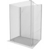 Mexen Kioto sprchová stěna Walk-in 90 x 70 x 30 cm, transparentní, chrom - 800-090-070-221-01-00-030