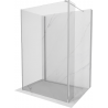 Mexen Kioto sprchová stěna Walk-in 135 x 90 x 30 cm, transparentní, chrom - 800-135-090-221-01-00-030