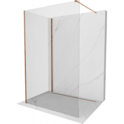 Mexen Kioto sprchová stěna Walk-in 90 x 85 cm, transparentní, růžové zlato - 800-090-212-60-00-085