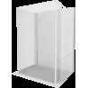 Mexen Kioto sprchová stěna Walk-in 120 x 80 x 30 cm, transparentní, bílá - 800-120-080-221-20-00-030