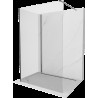 Mexen Kioto sprchová stěna Walk-in 130 x 105 cm, transparentní, gun gray kartáčovaný - 800-130-212-66-00-105