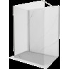 Mexen Kioto sprchová stěna Walk-in 135 x 80 cm, průhledná, kartáčovaný nikl - 800-135-212-97-00-080