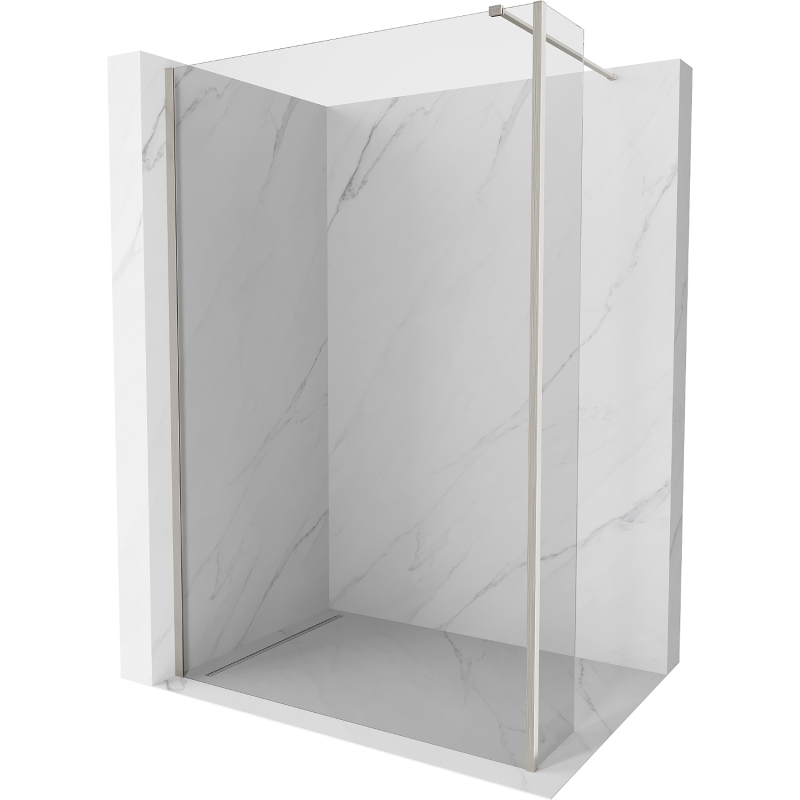 Mexen Kioto sprchová stěna Walk-in 105 x 30 cm, transparentní, kartáčovaný nikl - 800-105-212-97-00-030