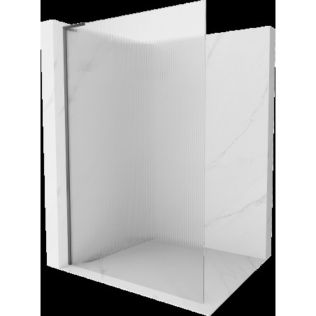 Mexen Kioto L sprchová stěna Walk-in 120 x 200 cm, matné, gun metal - 800-120-103-95-09