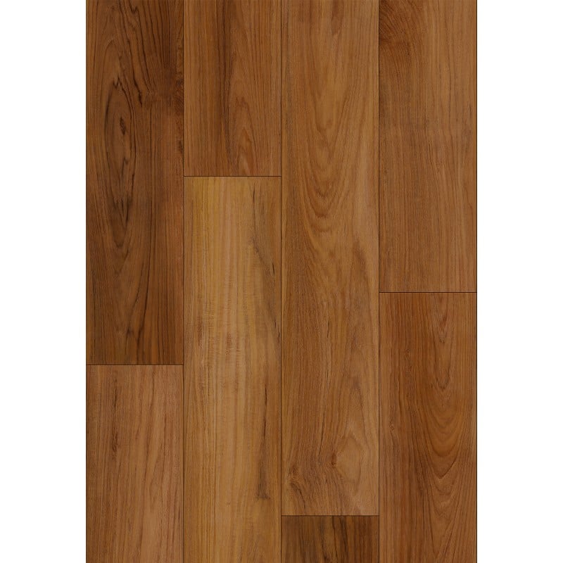 Mexen Lubbock vinylové panely 1240 x 182 mm SPC 6,5 mm, podložka IXPE 1,5 mm, 4 V-Fuga, Teak - F1092-1240-182-505-4V1-02