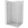 Mexen Lima skládací sprchový kout 105 x 80 cm, Průhledné, Chromovaná - 856-105-080-01-00