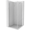 Mexen Pretoria sprchový kout s otočnými dveřmi 70 x 70 cm, Průhledné, Chromovaná - 852-070-070-01-00