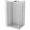 Mexen Apia rozsouvací sprchový kout 140 x 80 cm, Průhledné, Chromovaná - 840-140-080-01-00