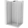 Mexen Apia rozsouvací sprchový kout 125 x 90 cm, Průhledné, Chromovaná - 840-125-090-01-00
