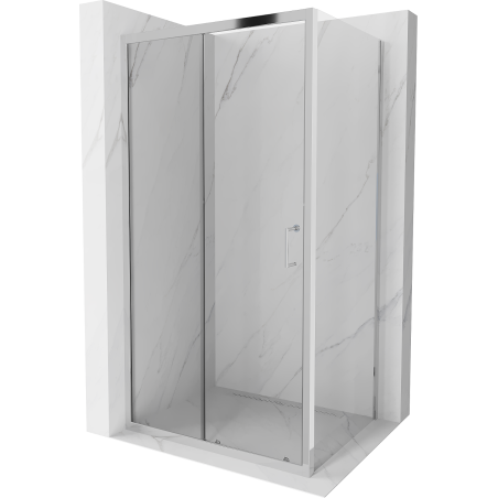 Mexen Apia rozsouvací sprchový kout 110 x 100 cm, Průhledné, Chromovaná - 840-110-100-01-00