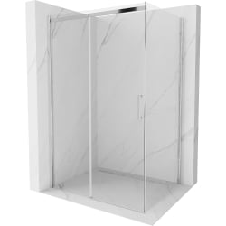 Mexen Omega rozsouvací sprchový kout 120 x 80 cm, Průhledné, Chromovaná - 825-120-080-01-00