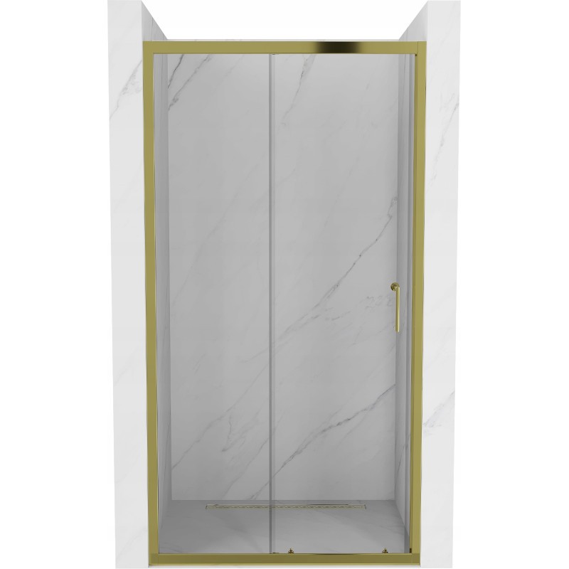Mexen Apia rozsouvací sprchové dveře 95 cm, Průhledné, Zlatá - 845-095-000-50-00