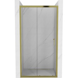 Mexen Apia rozsouvací sprchové dveře 145 cm, Průhledné, Zlatá - 845-145-000-50-00