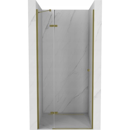 Mexen Roma otočné sprchové dveře 90 cm, Průhledné, Zlatá - 854-090-000-50-00