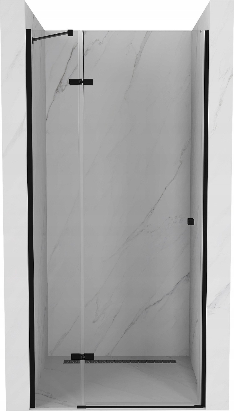 Mexen Roma otočné sprchové dveře 80 cm, Průhledné, Černá - 854-080-000-70-00