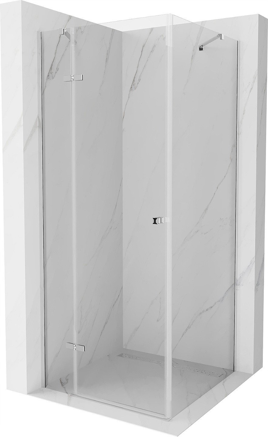 Mexen Roma sprchový kout s otočnými dveřmi 70 x 70 cm, Průhledné, Chromovaná - 854-070-070-01-00