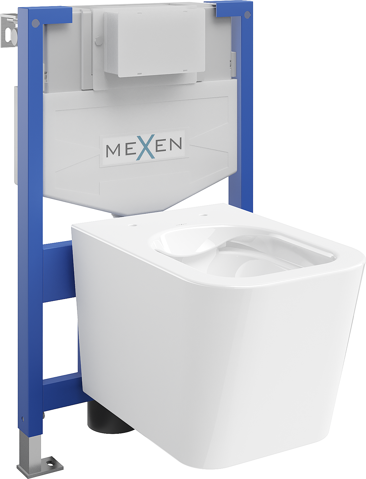 Mexen WC podomítkový set Felix XS-F stojan s WC mísou Teo, Bílá - 6803385XX00