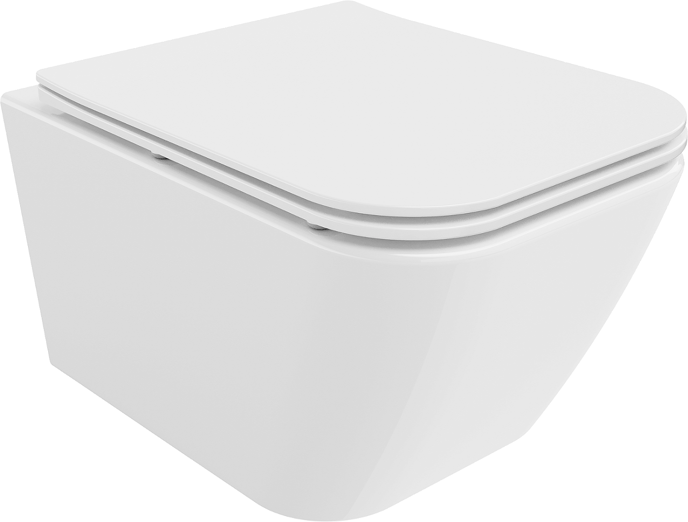 Mexen Madox mísa wc Rimless se sedátkem s pomalým sklápěním slim, duroplast, bílá - 30154000