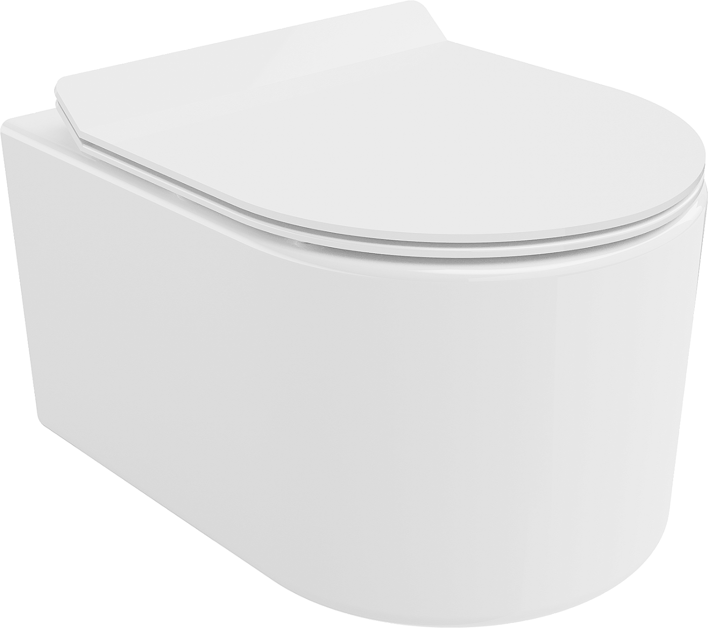 Mexen Sofia WC mísa Rimless s pomalu padající deskou slim, duroplast, Bílá - 30540100